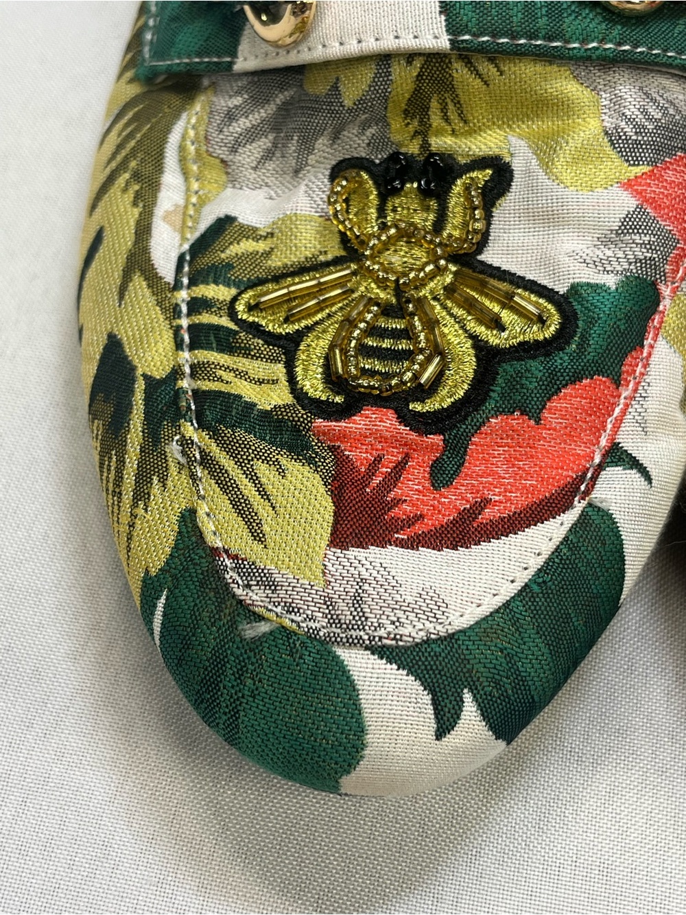 Steve Madden Multicolor Floral Bee Embroidered Slip-On Mules - Picture 3 of 10